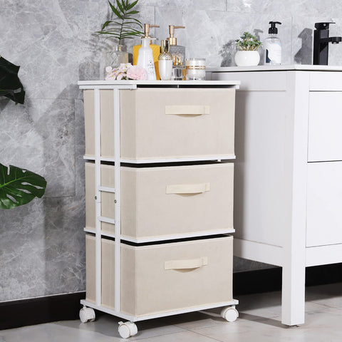MAX Houser dresser tower in a bedroom setup for neat storage.