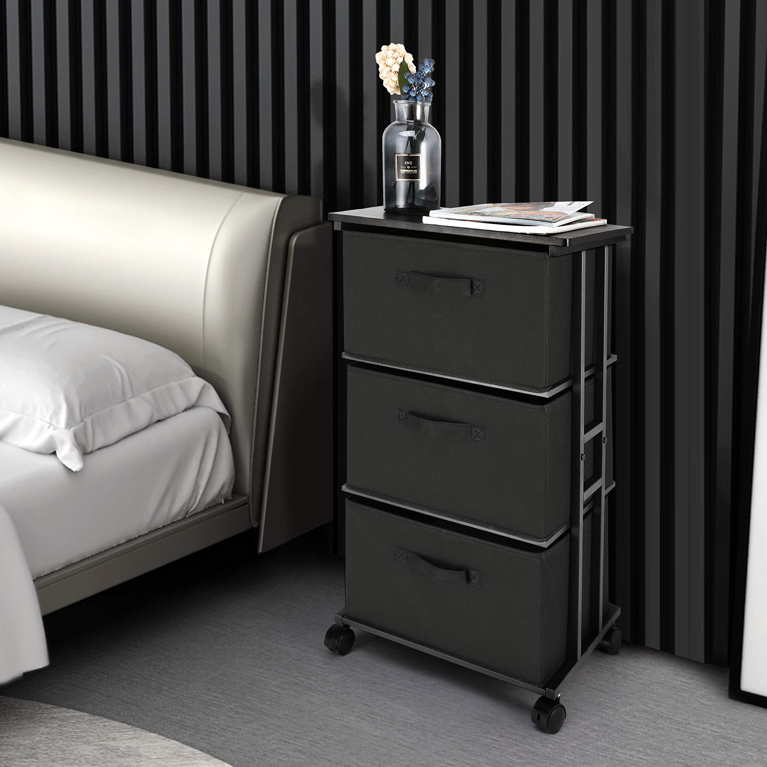 MAX Houser dresser with 360-degree wheels for easy mobility