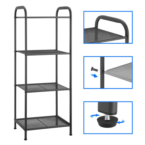 MAX Houser non-slip feet protect floors while stabilizing the rack.