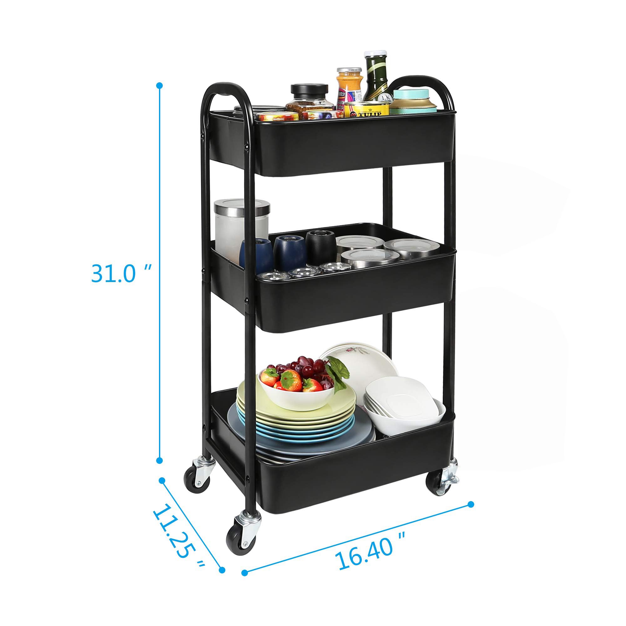 MAX Houser cart wheels closeup, sturdy mobility with lockable casters.