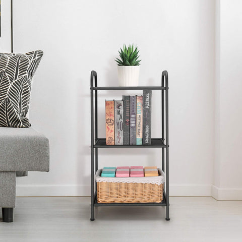 Bathroom organization using MAX Houser rack for toiletries and towels