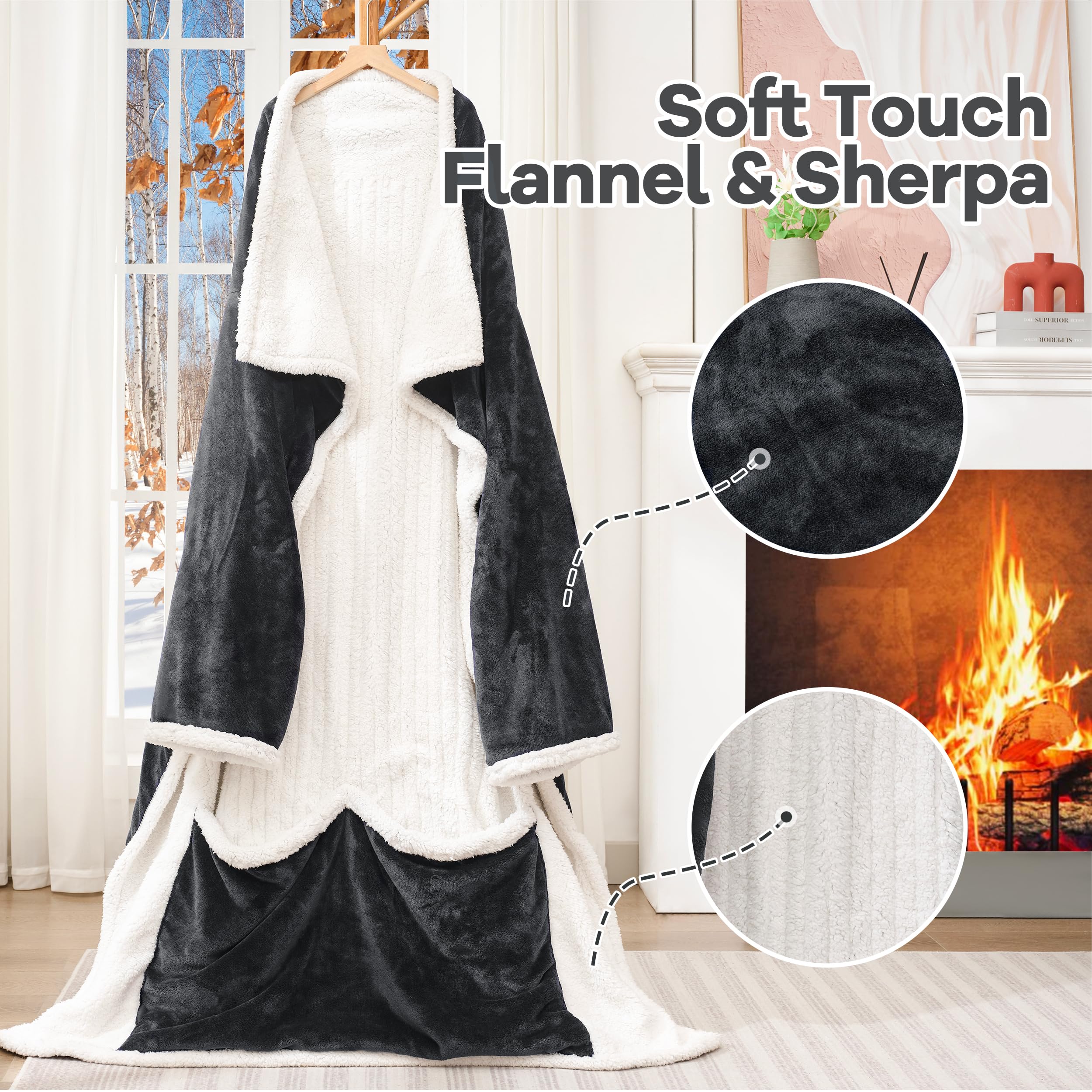 MAXEVE machine-washable heated blanket for easy care and quick refreshment.