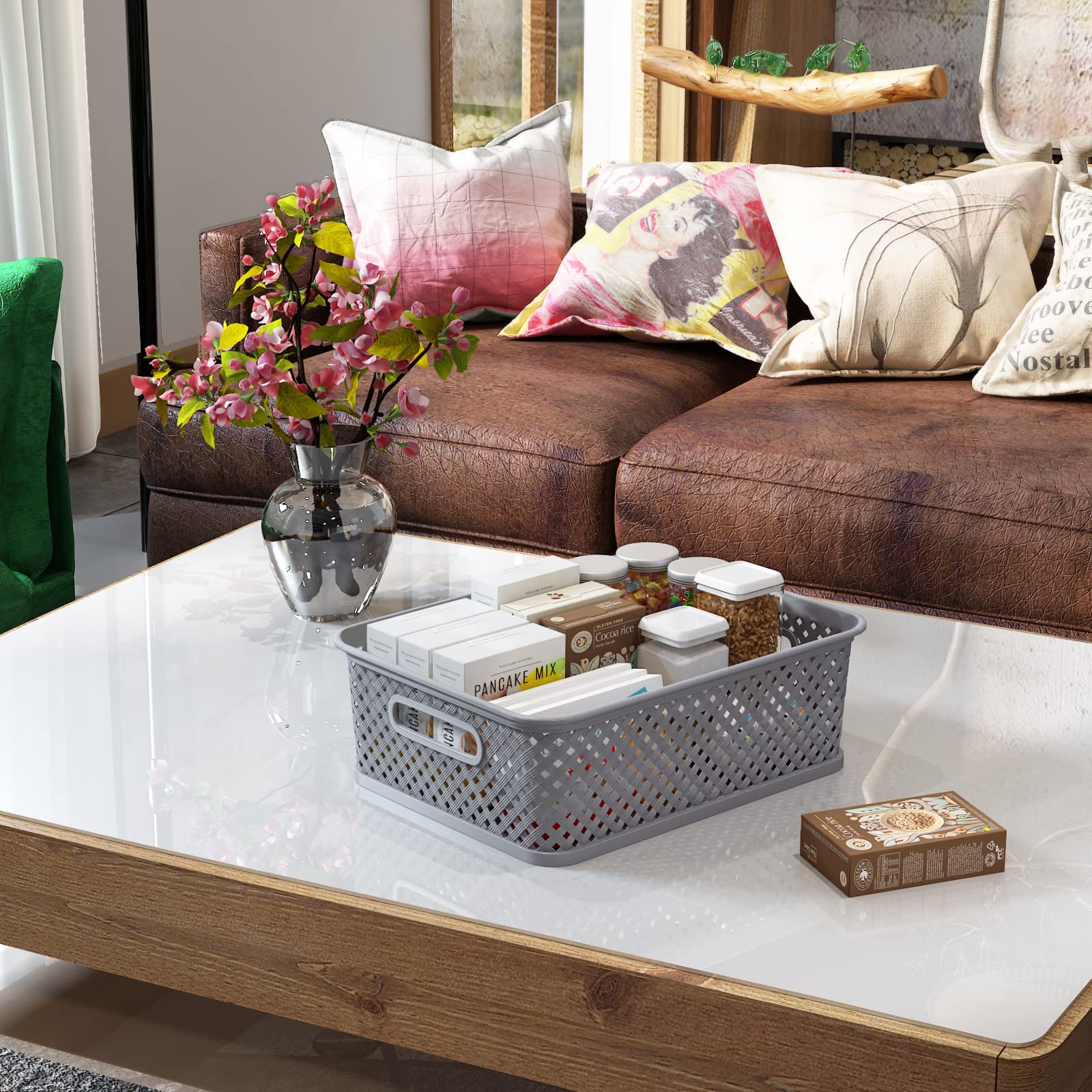 MaxGear durable PP plastic baskets offer non-toxic, long-lasting storage