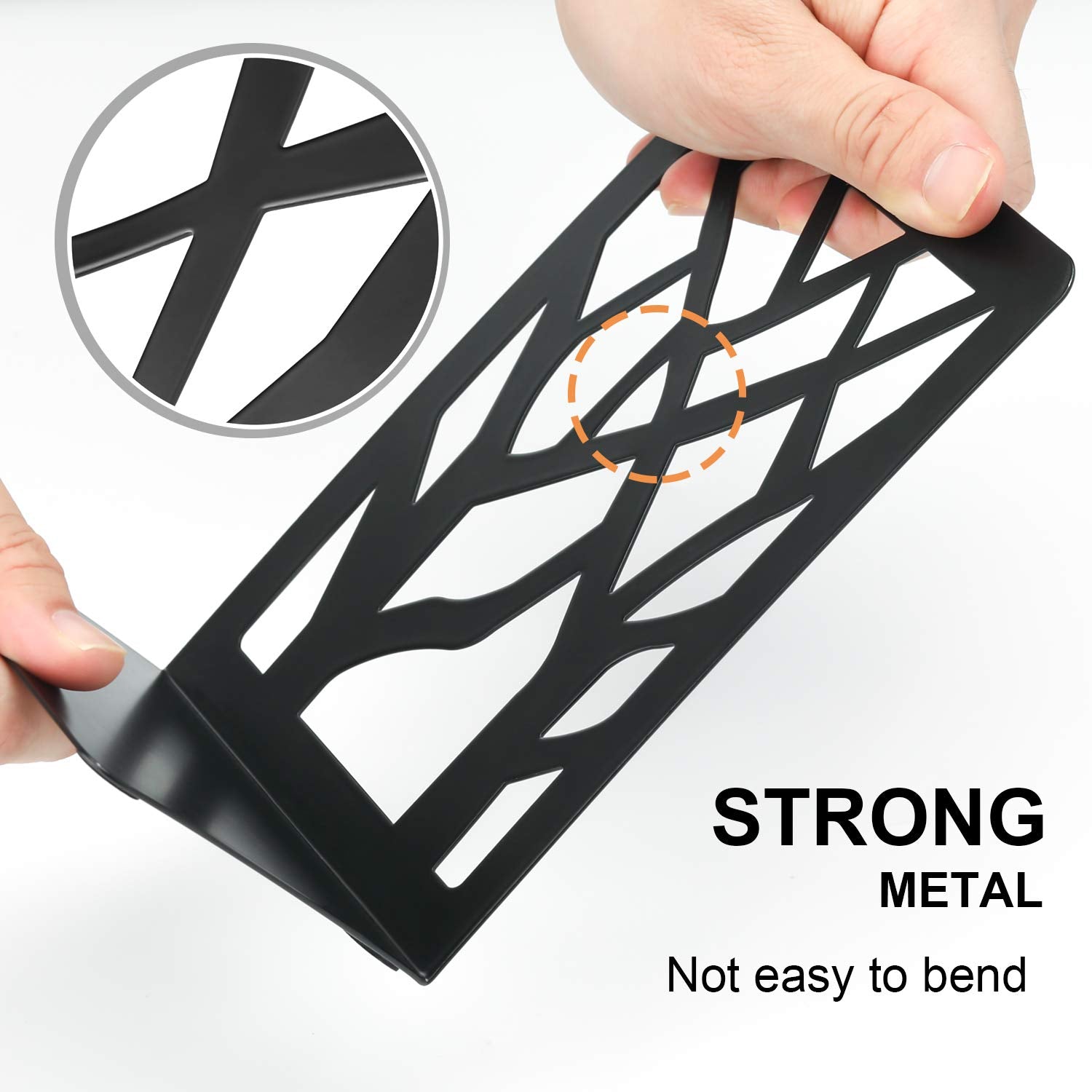 MaxGear powder-coated finish and rounded edges guard shelves from scratches.