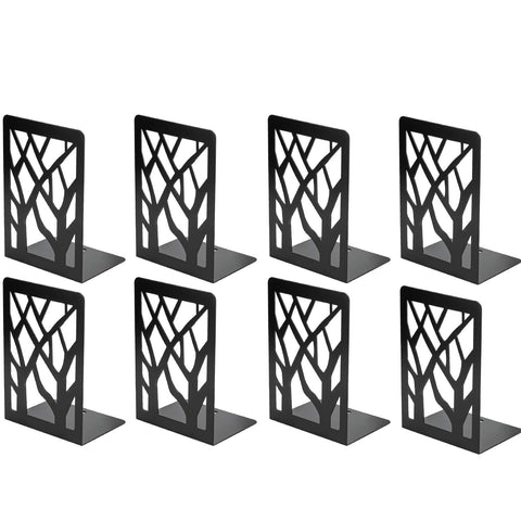 MaxGear Tree Design bookends provide sturdy 7-inch support for upright organization.