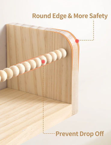 Maxpeuvon shelves showcase 22lb capacity, great for daily storage of books and small items.