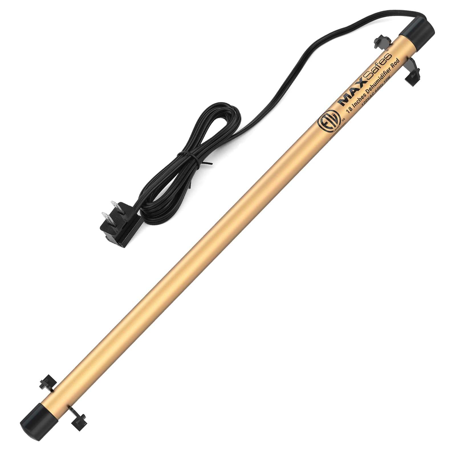MAXSafes dehumidifier rod 18in mounted horizontally reduces moisture in gun safes