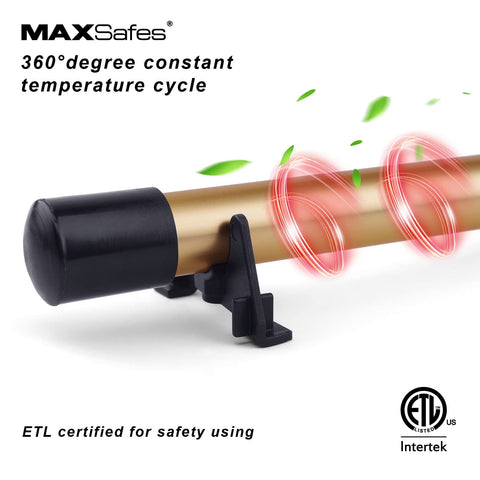 MAXSafes vertical/horizontal mounting option for flexible installation in tight spaces.