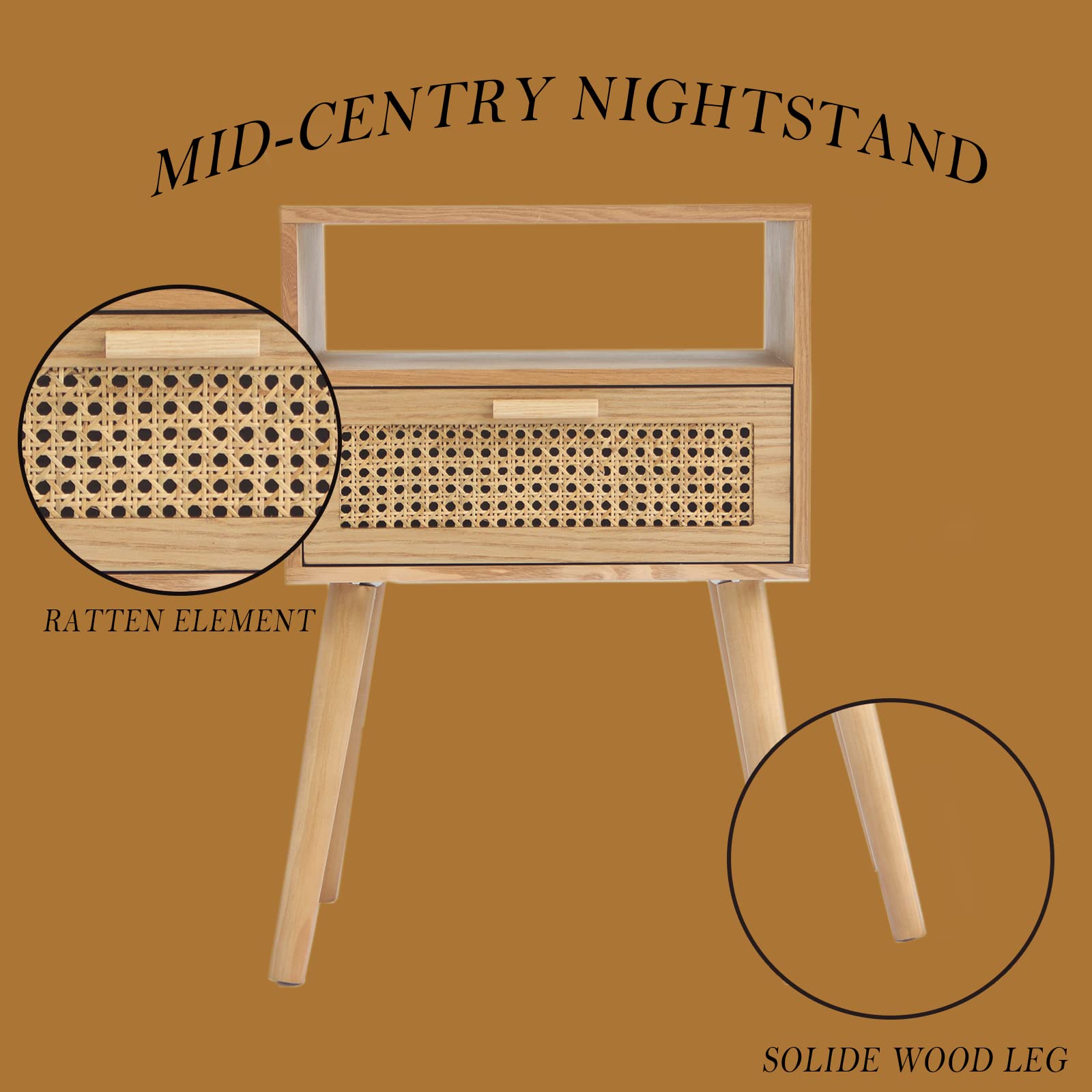 MaxSmeo compact nightstand ideal for small spaces