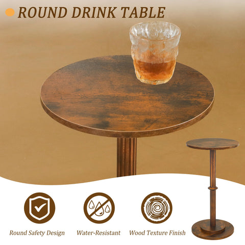 MaxSmeo Drink Table serves as a plant stand or drink surface.