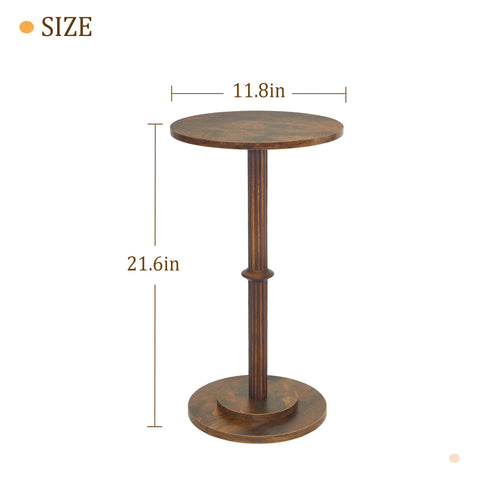 MaxSmeo Drink Table weighted base ensures stable surface.