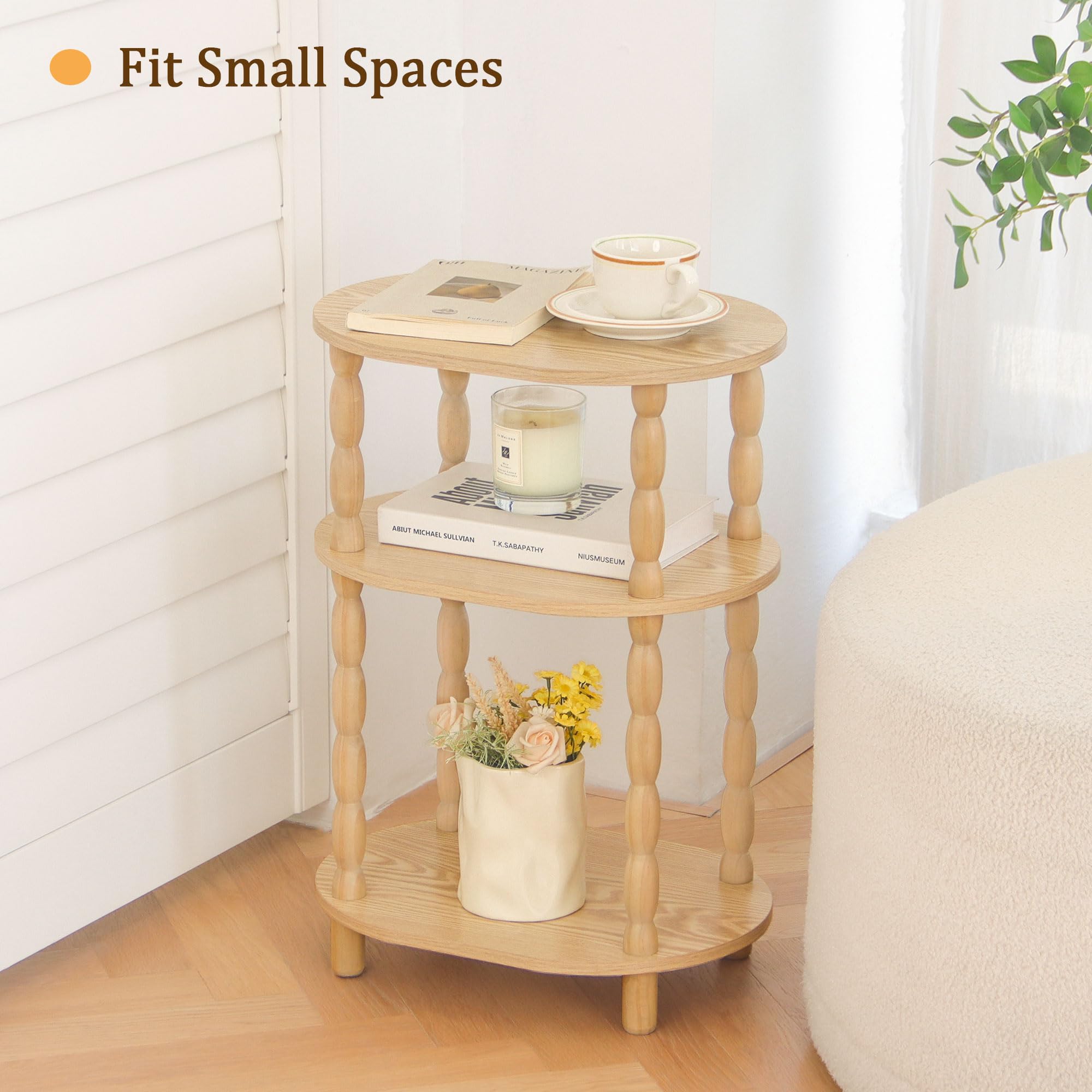 MaxSmeo End Table compact dimensions fit beside sofas and beds for efficient space use