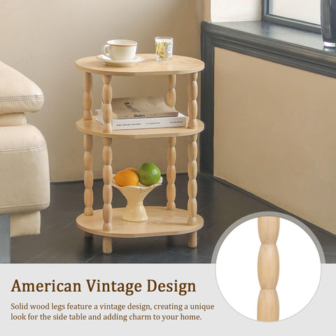 MaxSmeo End Table solid wood legs provide sturdy support for everyday use