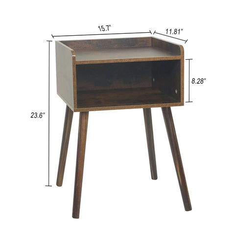 MaxSmeo nightstand compact dimensions fit small spaces.