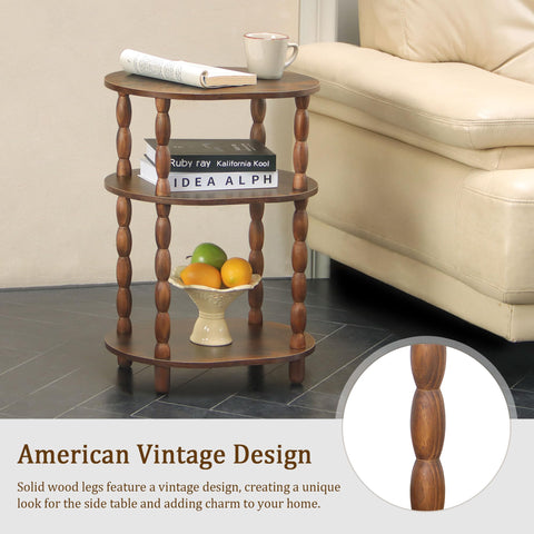 MaxSmeo oval top creates a stylish surface for drinks, lamps, or decor.