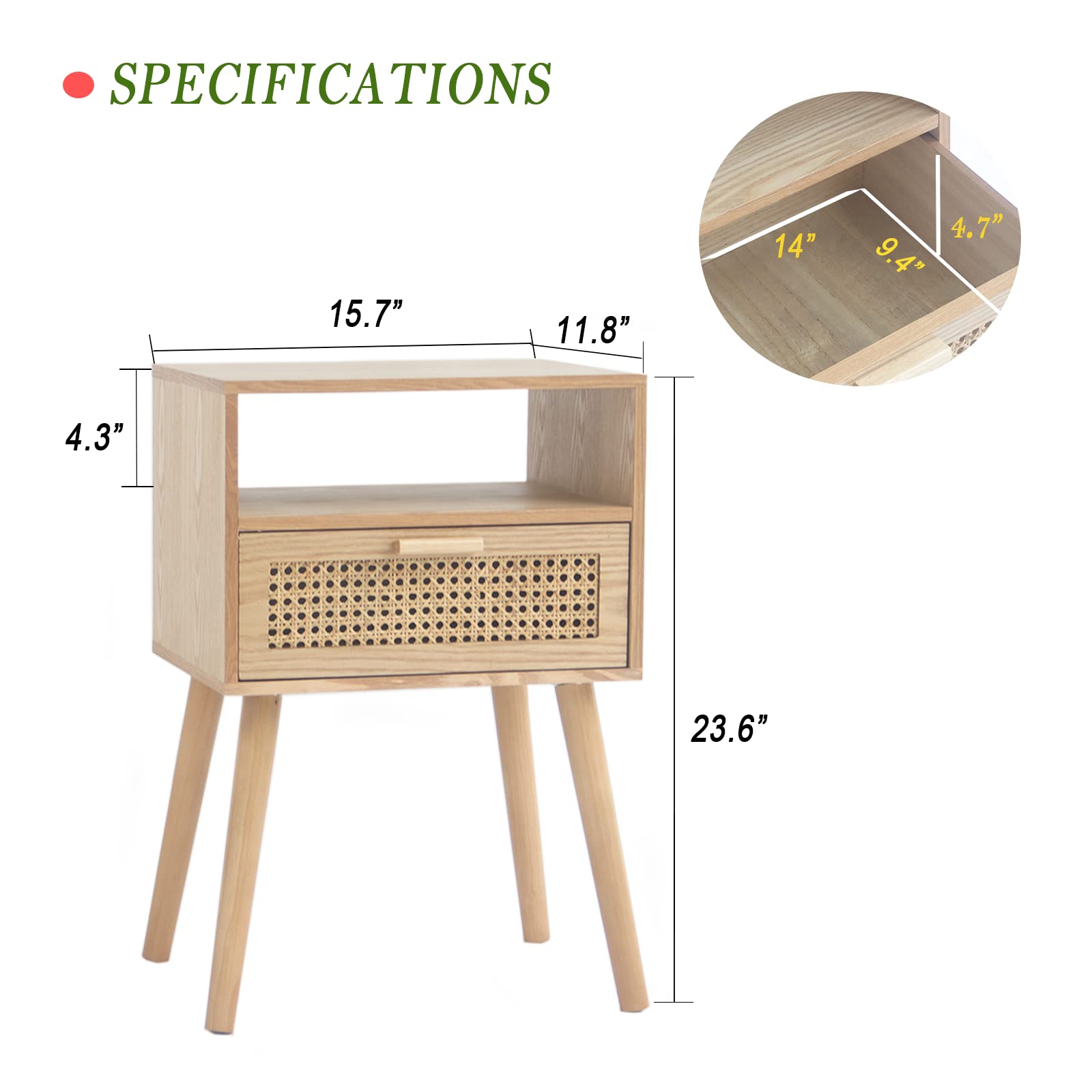 MaxSmeo rattan drawer detail adds texture and warmth