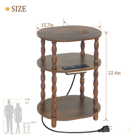 MaxSmeo rustic brown finish highlighting wood grain for warm appeal.
