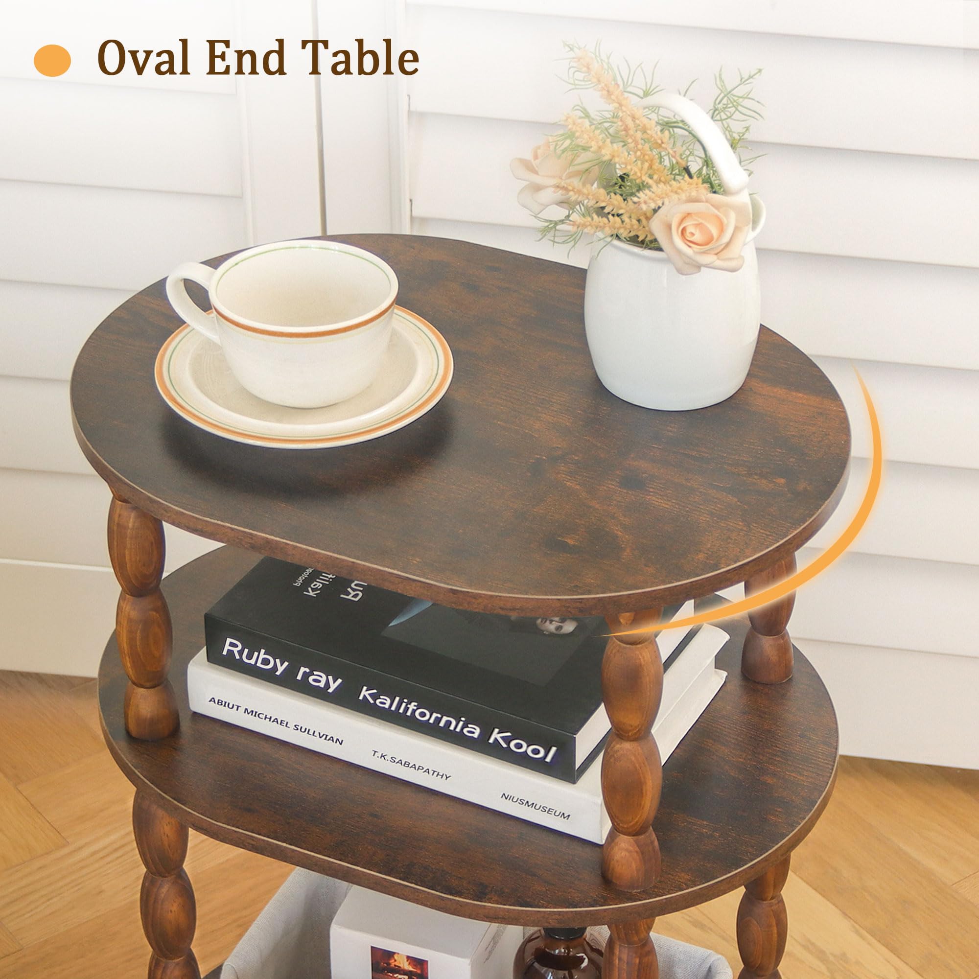 MaxSmeo nightstand doubles as a compact side table beside the bed.