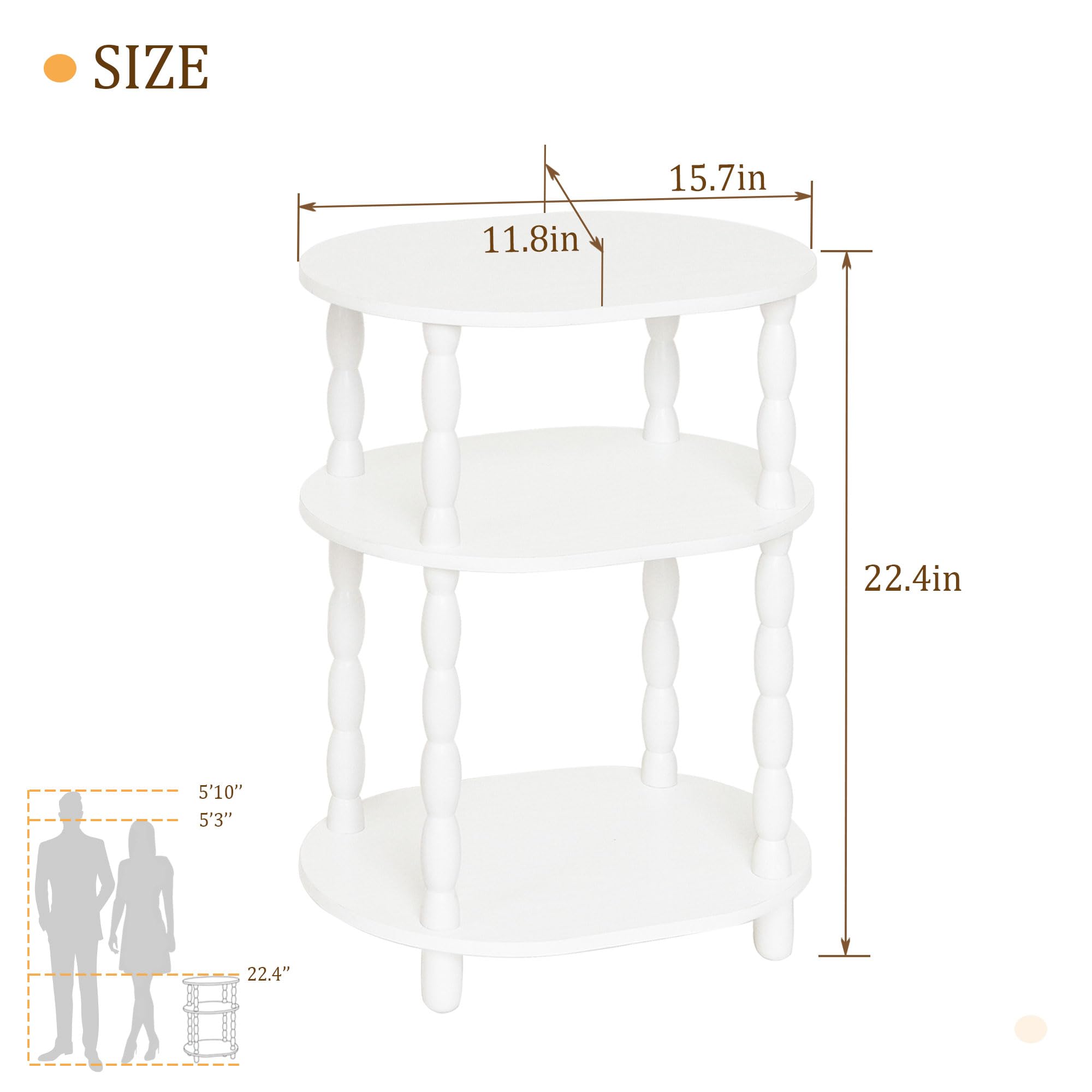 MaxSmeo small side table compact dimensions fit sofa or bed for essentials.