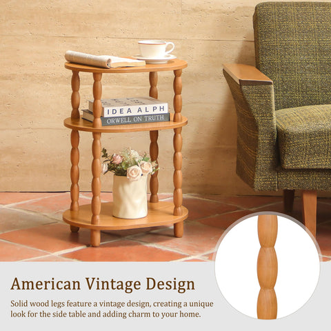 MaxSmeo small-space end table fits beside sofa or bed easily