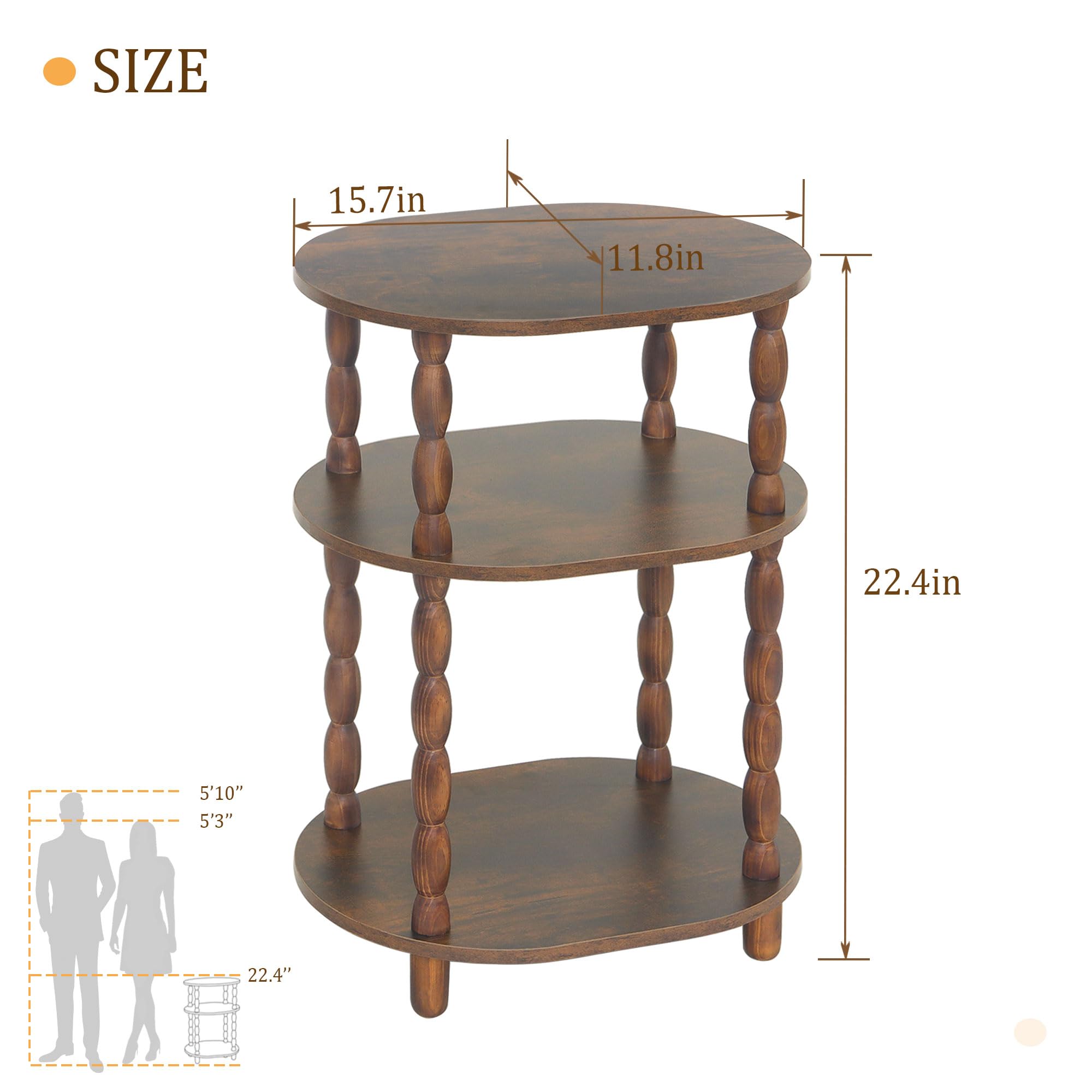 MaxSmeo three-tier storage shelves organize daily items