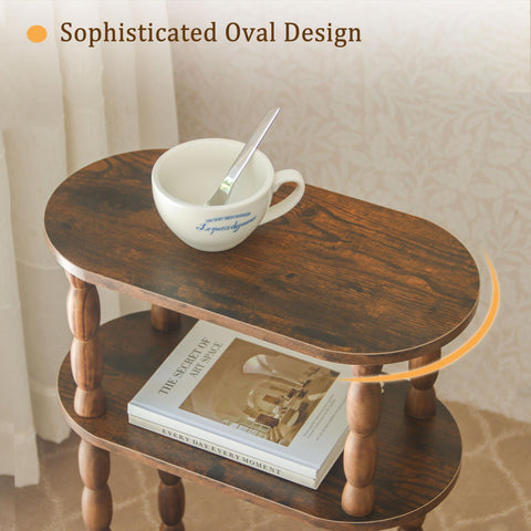 MaxSmeo rustic wood-grain finish highlights the tabletop in natural tones.
