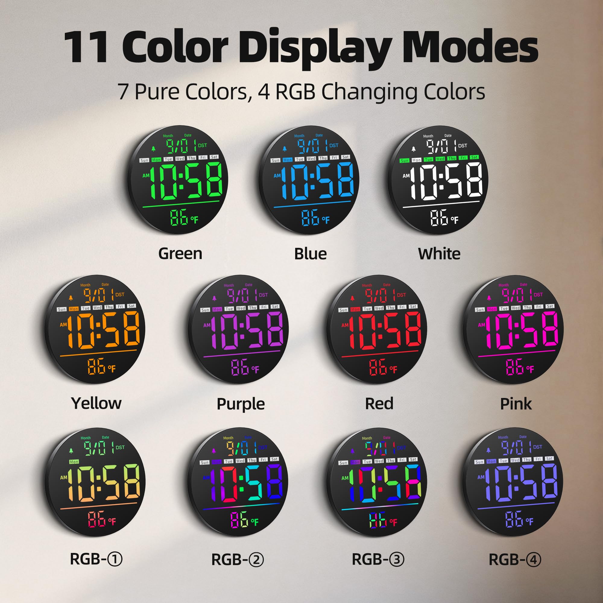 Maxstar clock night light provides gentle illumination for dark rooms