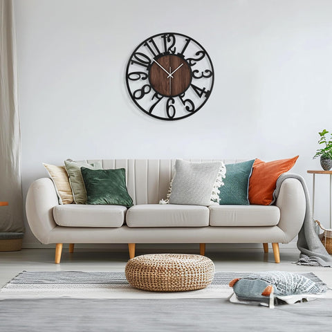 Maxstar round wall clock suitable for bedroom or study decor