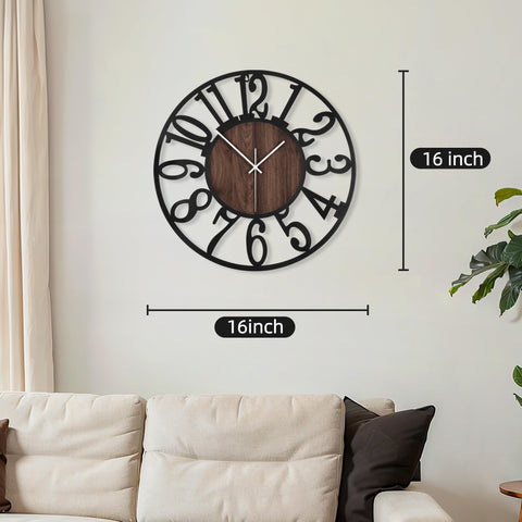 Maxstar round wall clock with silent movement for quiet spaces