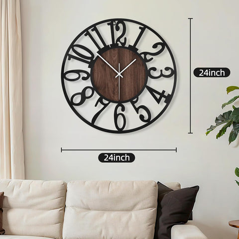 Maxstar clock with silent movement provides peaceful work or sleep environments.