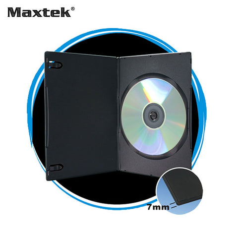 Maxtek DVD case with transparent outer film showing inlay insert clearly.