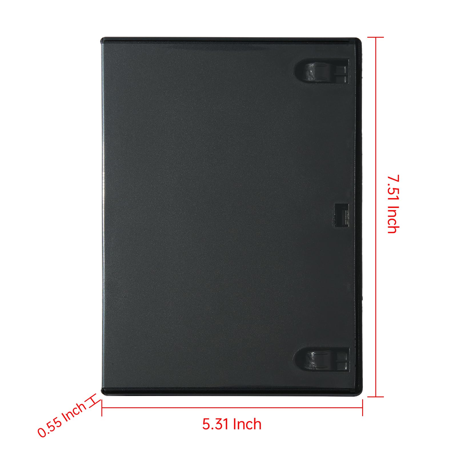Maxtek standard DVD case securely holds a single disc