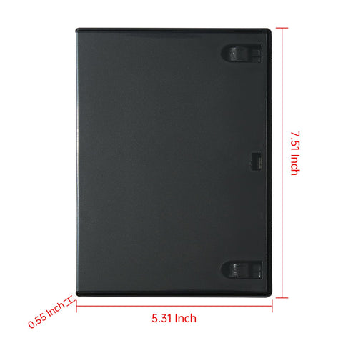 Maxtek standard DVD case securely holds a single disc