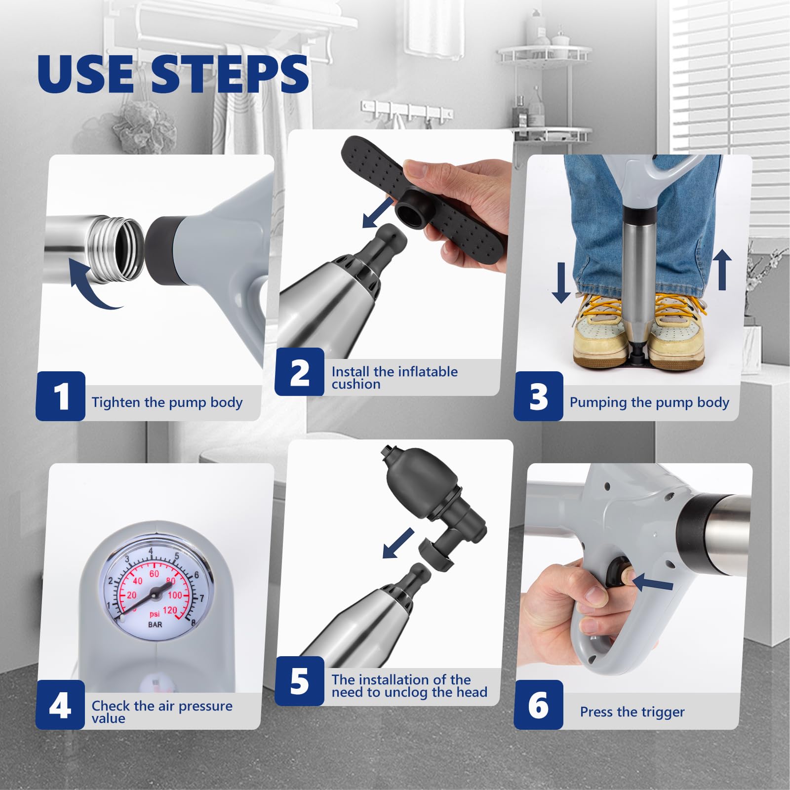 MaxxGeek Stainless steel shell and rubber spout for durable, easy-to-clean use.
