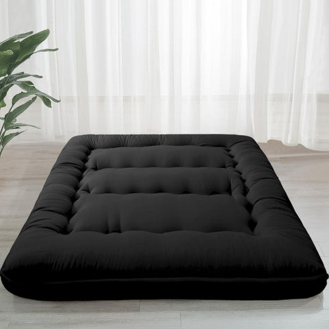 MAXYOYO 6-inch floor mattress folded for storage demonstrates compact portability