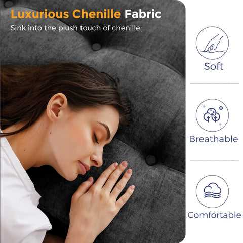 MAXYOYO 6-inch thick high-density foam supports comfortable lounging