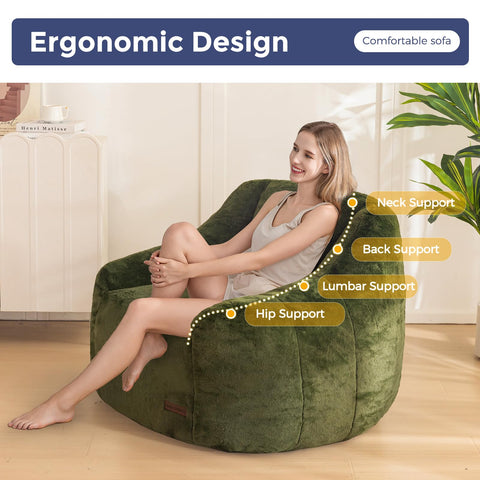 MAXYOYO Bean Bag Chair cozy ambience enhances any room.