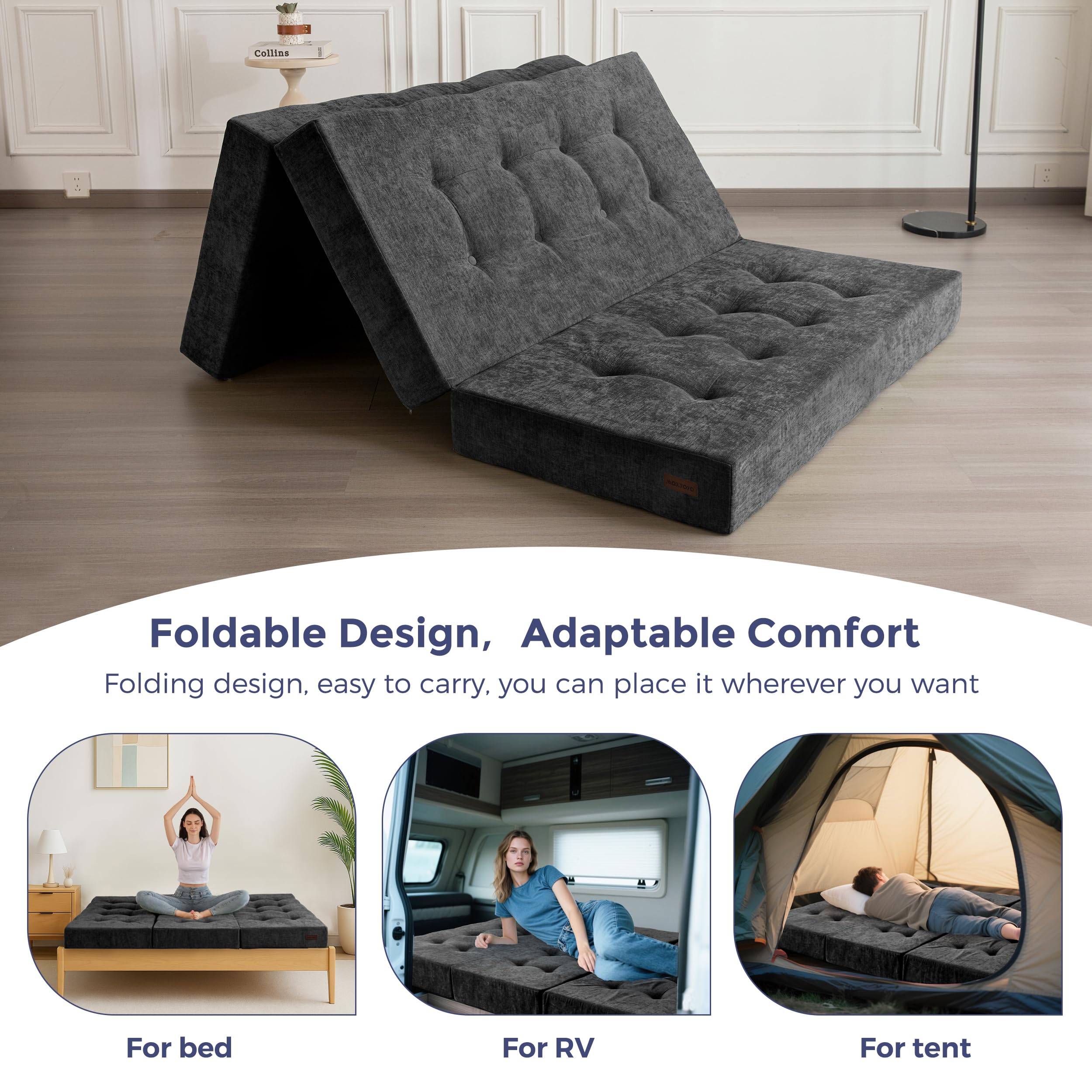 MAXYOYO easy-fold storage design helps reclaim floor space.