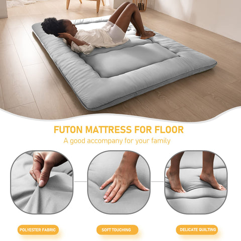 Compact travel-ready MAXYOYO mattress fits in car for trips.