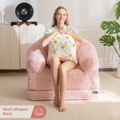 MAXYOYO floor sleeper couch adapts to living room arrangements.