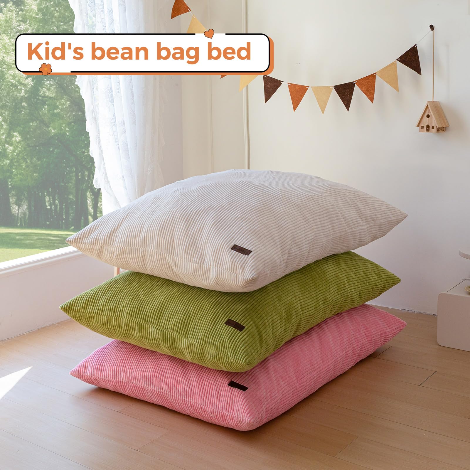MAXYOYO folded-floor-cushion mode creates compact seating during playrooms.