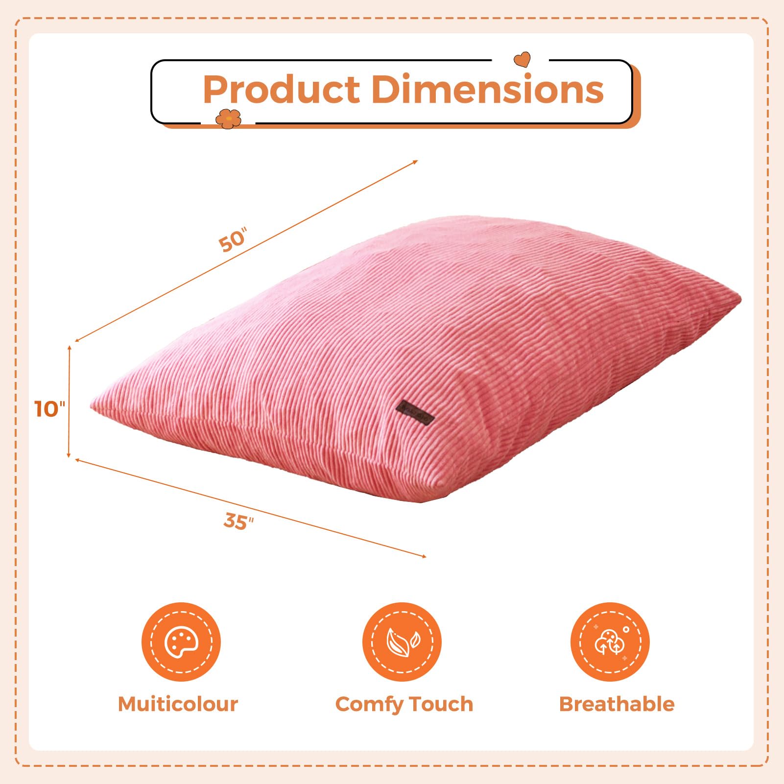 MAXYOYO high-density foam fill closeup highlights supportive, rebound comfort for kids.