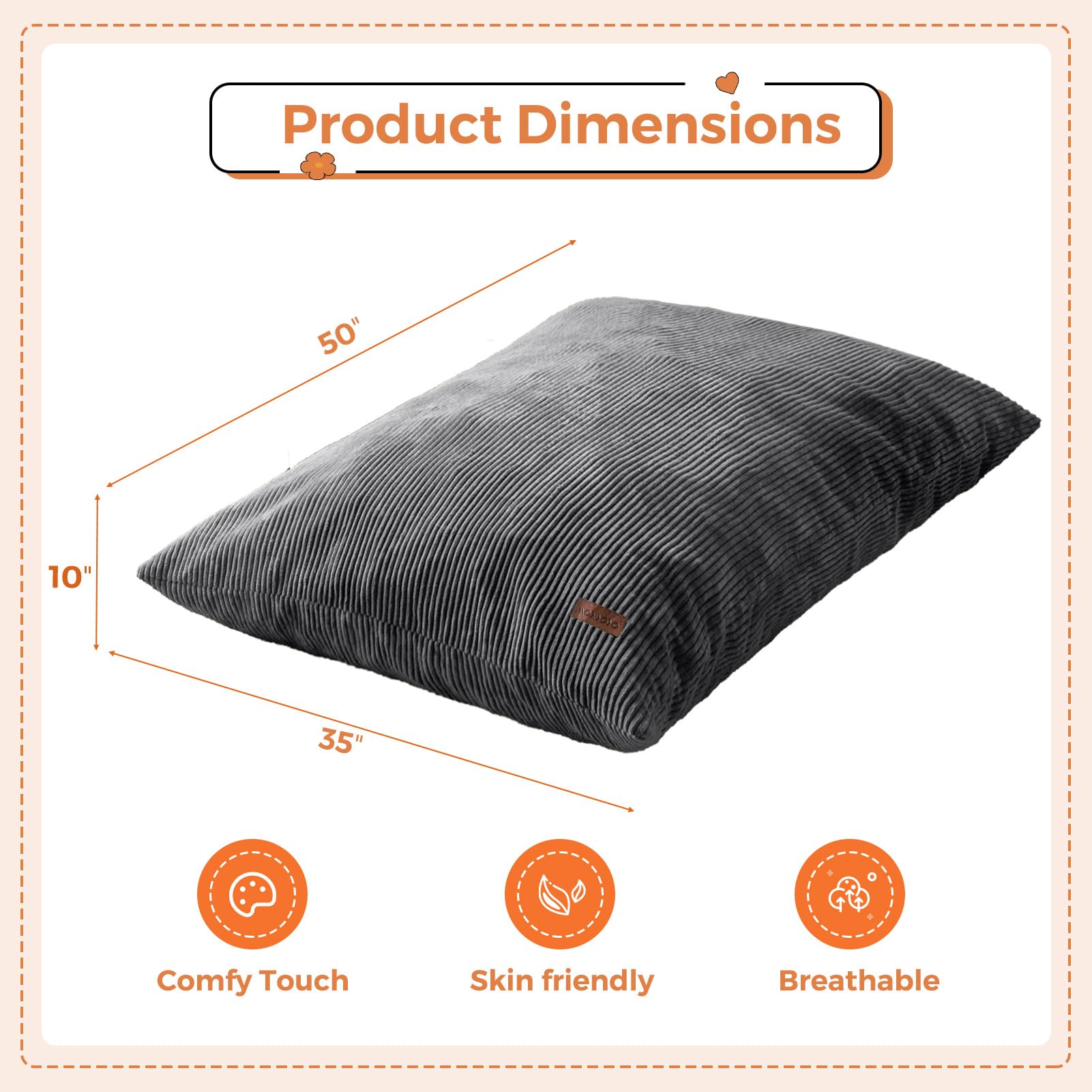 MAXYOYO high-density foam filling provides soft support for growing kids