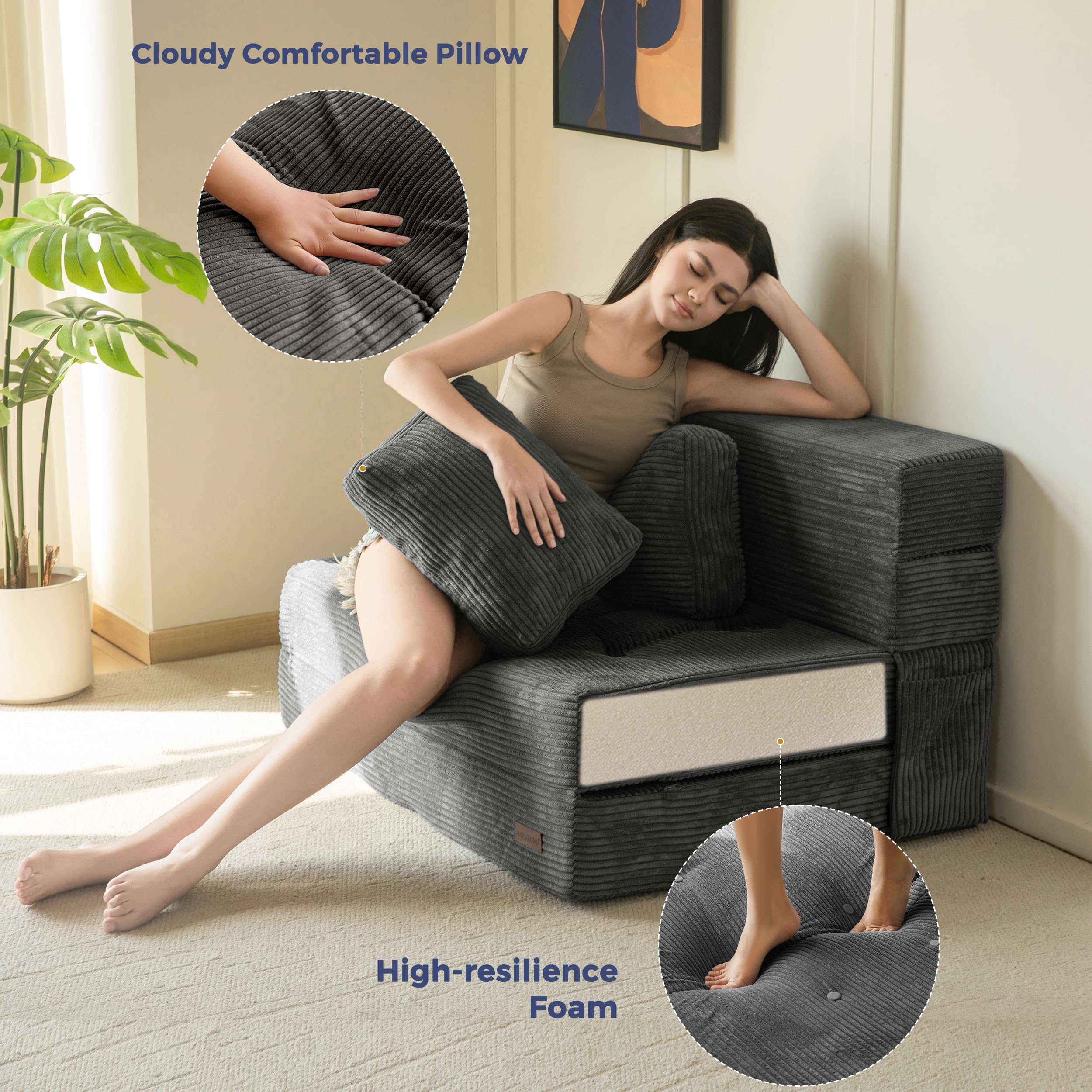 MAXYOYO corded fabric texture adds durability and elegant look