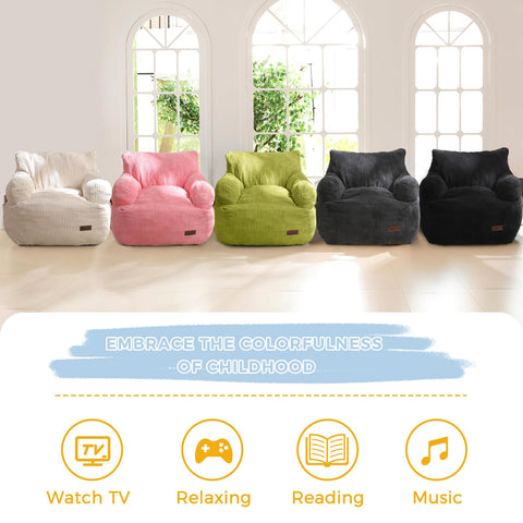 MAXYOYO Kids Bean Bag Chair durable and easy to keep clean.