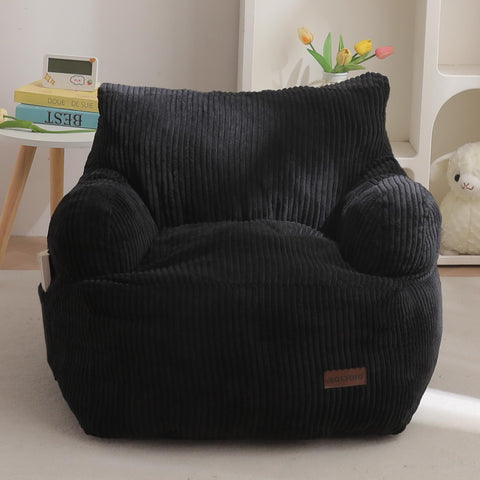MAXYOYO Kids Bean Bag Chair in corded fabric for cozy lounging.