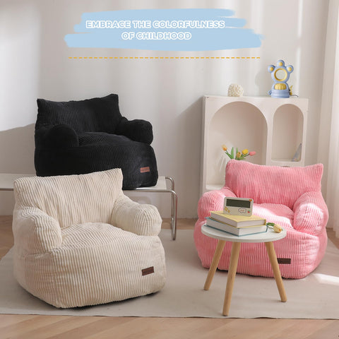 MAXYOYO Kids Bean Bag Chair pocket design stores toys and remotes