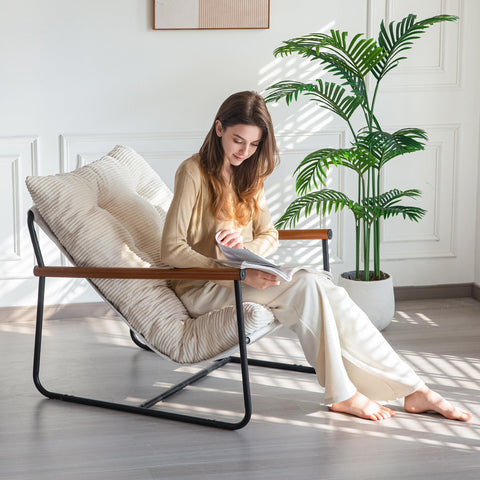 MAXYOYO cushion close-up reveals dense foam and soft corded fabric for daily comfort.
