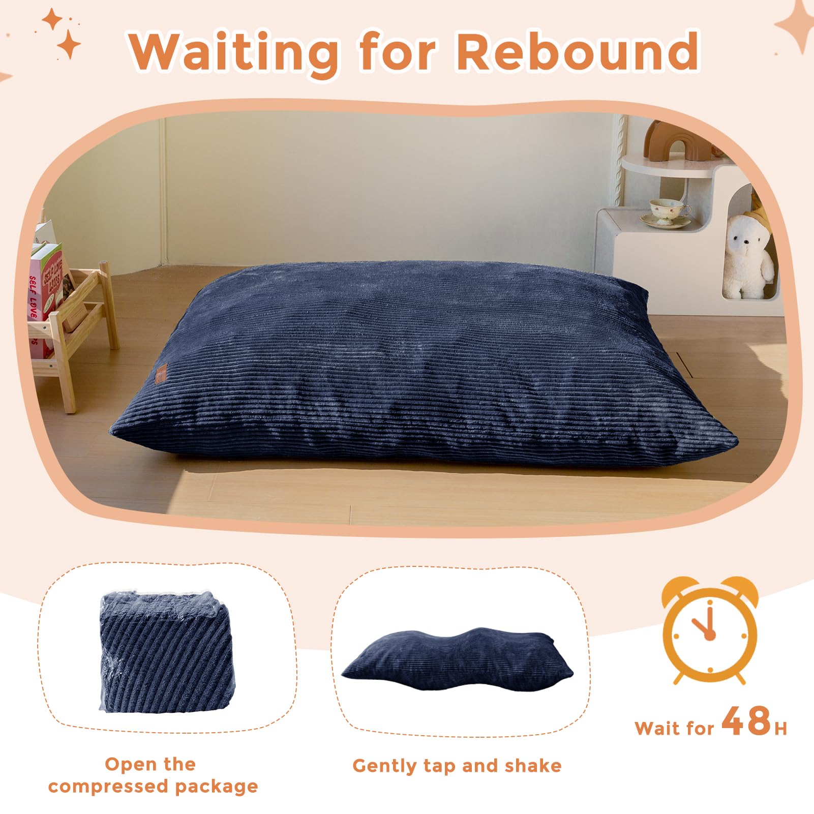 Multi-use play mat and lounging surface for kids