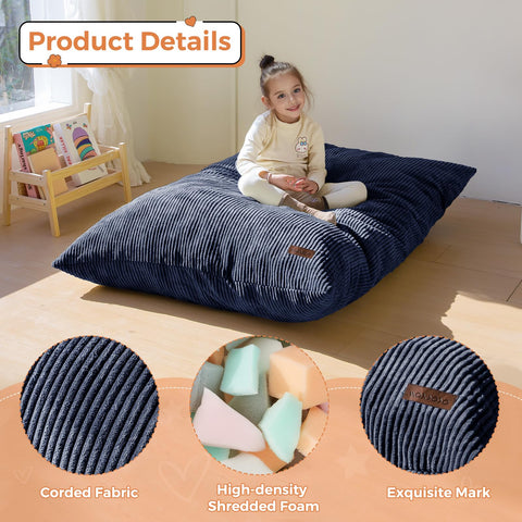 Pre-assembled bean bag bed expanding after unboxing